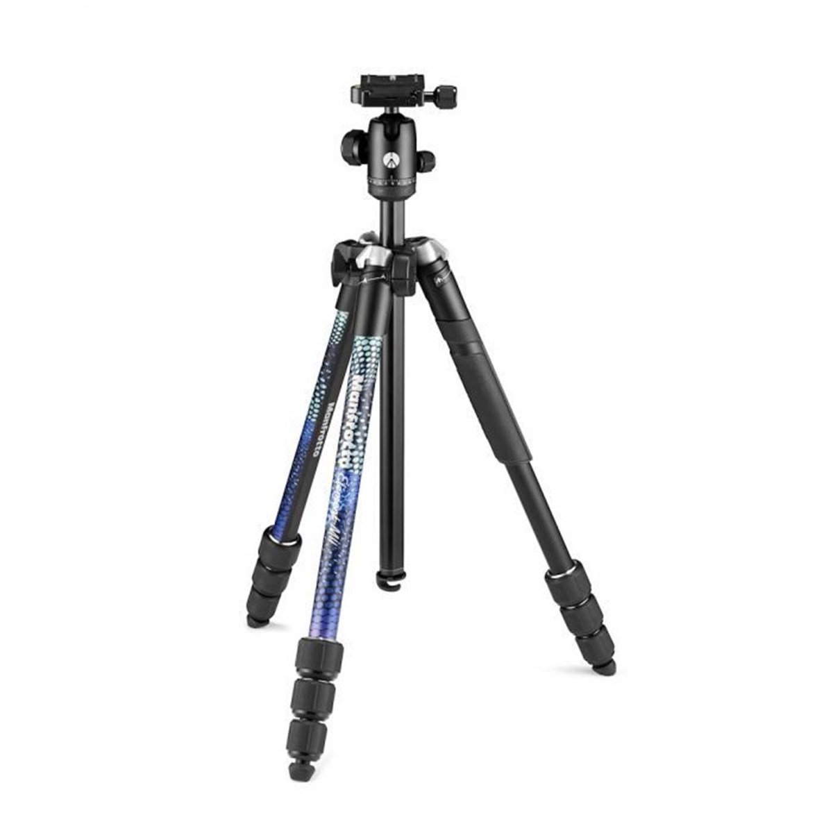 Manfrotto Element MII Alimünyum Ters Katlanır Tripod Mavi (MKELMII4BL-BH)