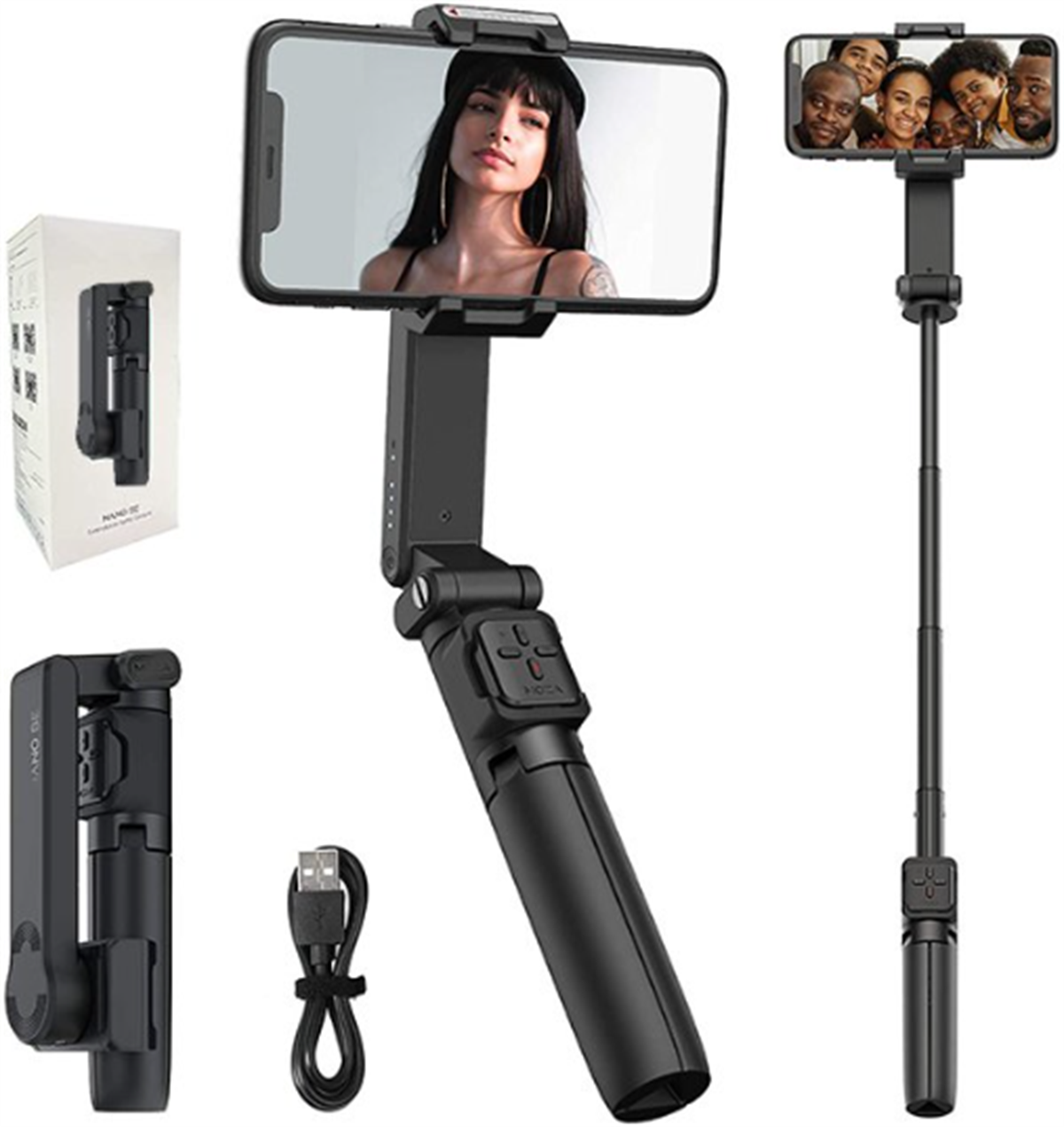 MOZA Nano SE Telefon Gimbal (Siyah)