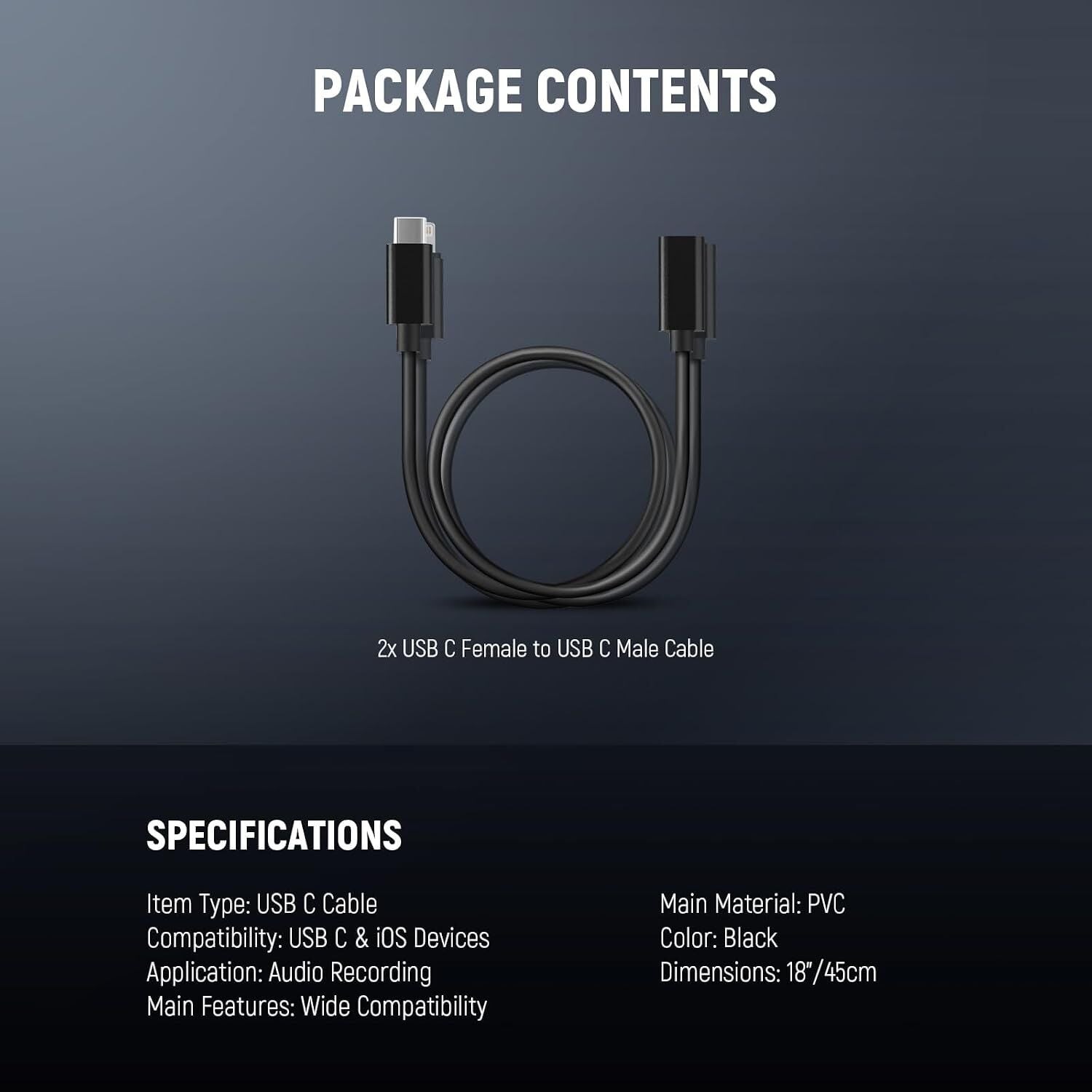 NEEWER LM7 2'li OTG Adaptör Kablo Seti USB-C / iOS