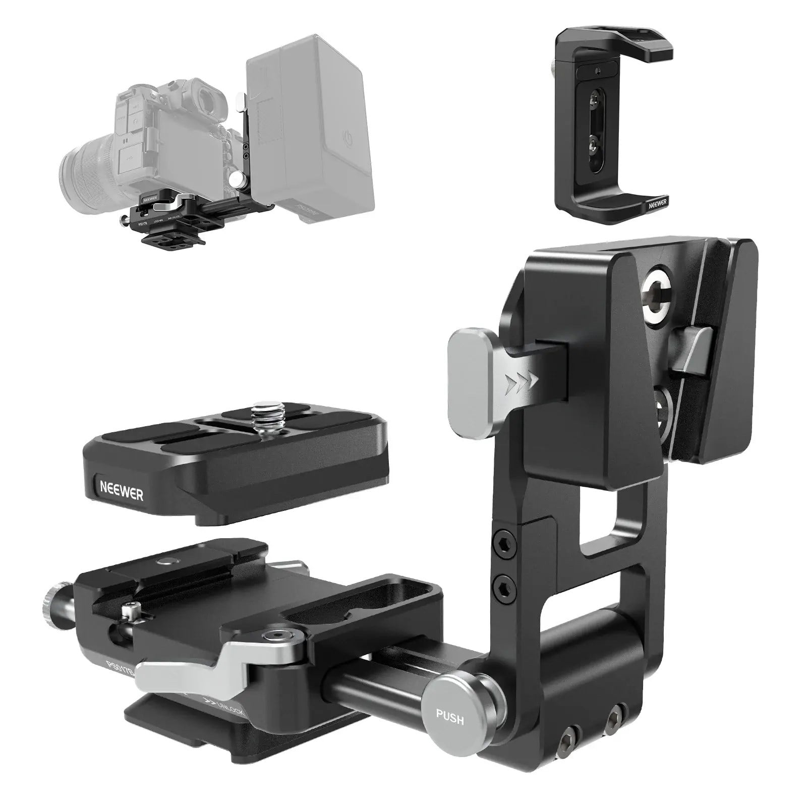 Neewer PS017B Profesyonel V-Mount Batarya Plakası