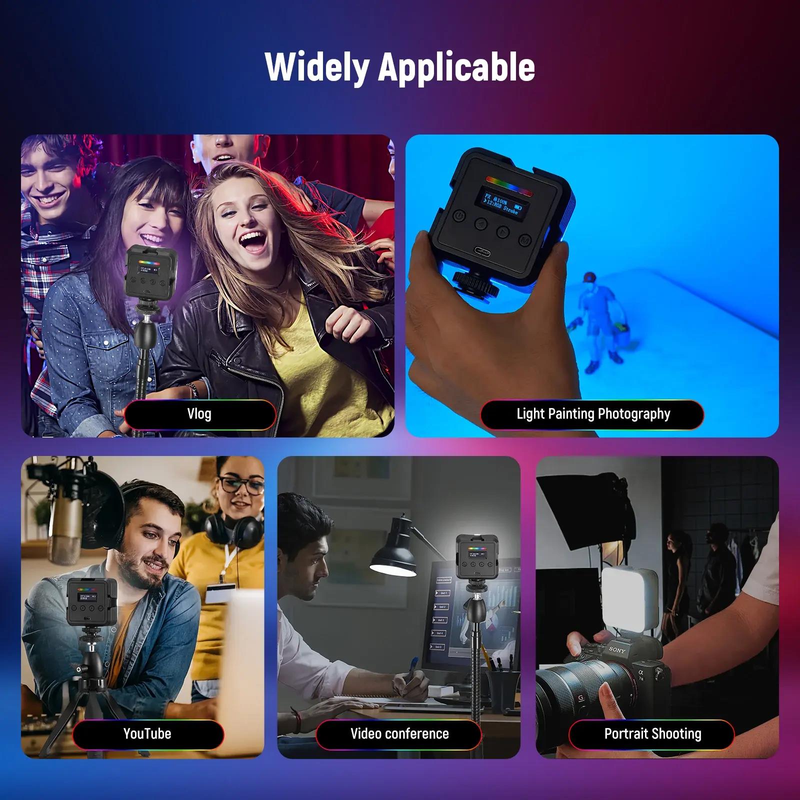 Neewer Mini Led Rgb NEEWER RGB61 RGB Mini Mobil Video Işığı - Fotokolik.com