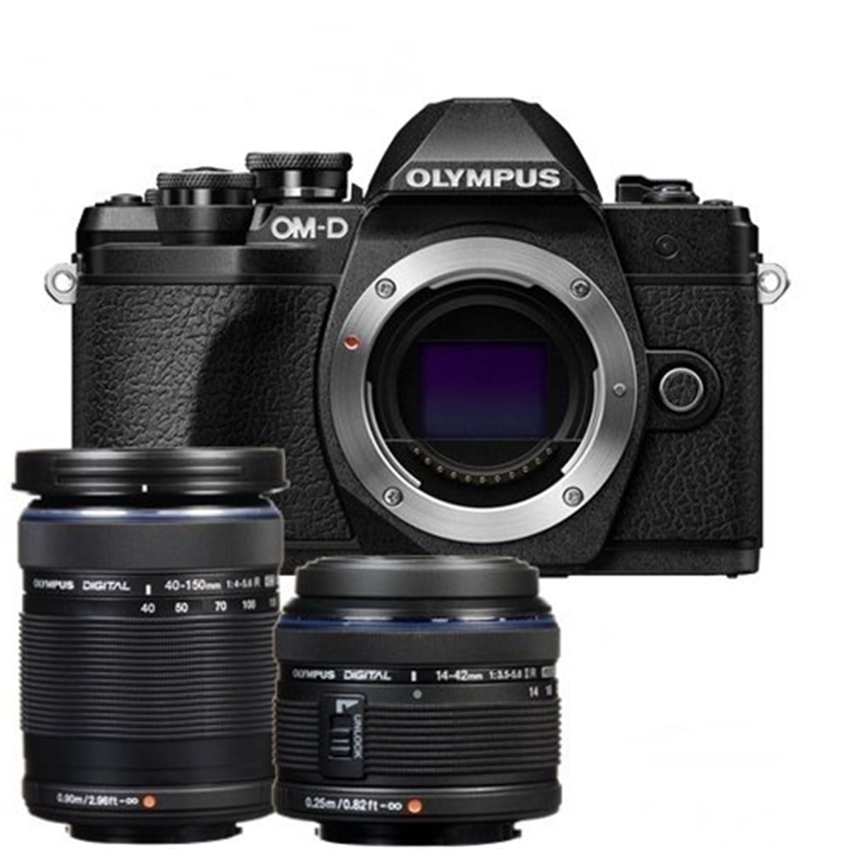 Olympus OM-D E-M10 Mark III 14-42mm II R + 40-150mm Kit (Black)