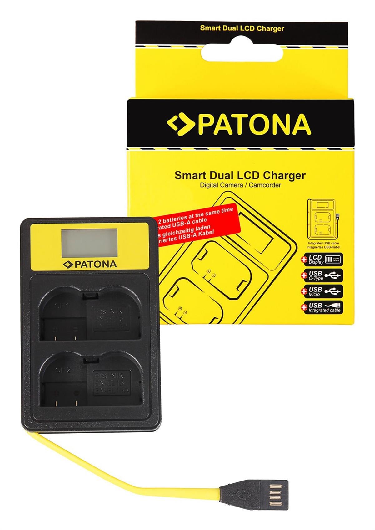 Patona EN-EL15 Nikon İkili USB Şarj Aleti Cihazı