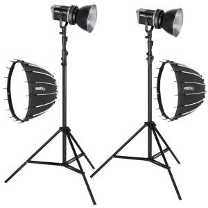 PDX LP60 Bİ Color PRO LED Işık + 3 Metre Ayaklı, 70cm Softboxlı Set