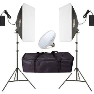 PDX LV 460 50X70CM Softbox Ayaklı İkili LED Işık Seti