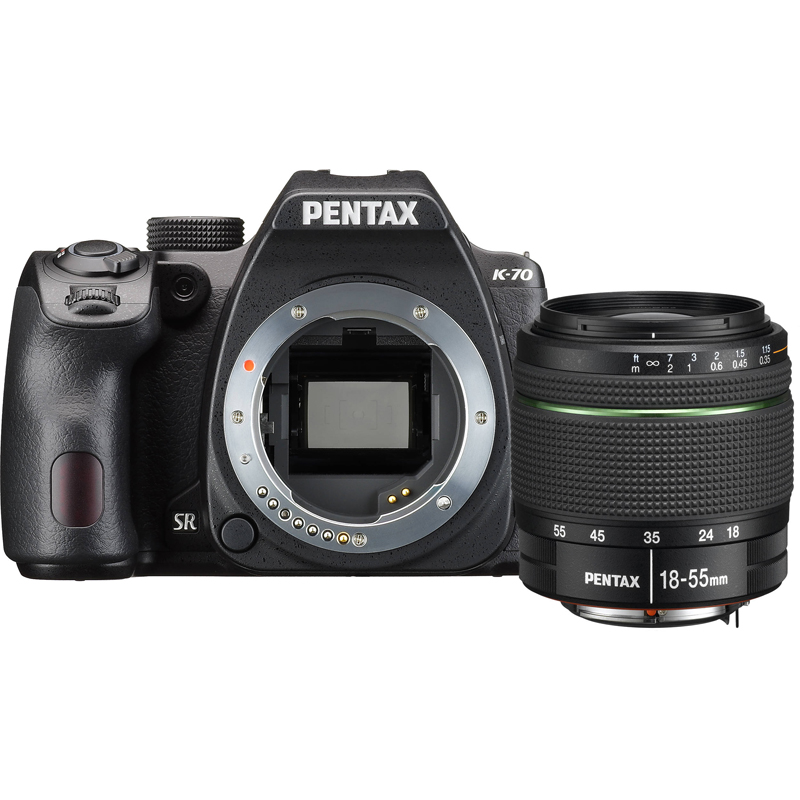 Pentax K-70 DSLR Kamera (Siyah) + 18-55mm WR Lens 