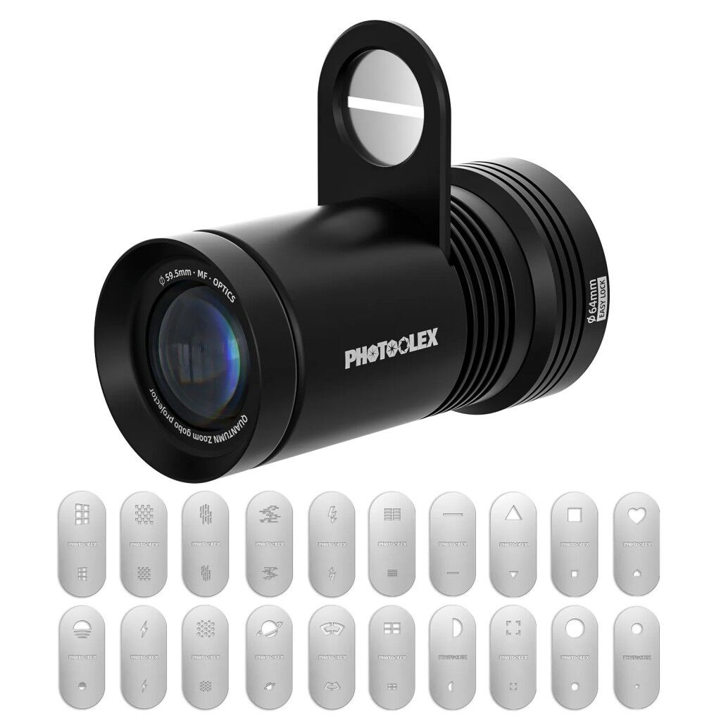 Photoolex Quantum Zoom Gobo Projektör III Işık Efekti Aparatı - PH-314-PL