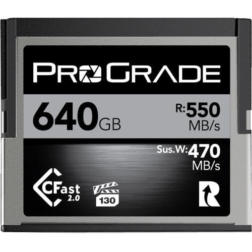 ProGrade Digital 640 GB CFast 2.0 Kobalt Hafıza Kartı