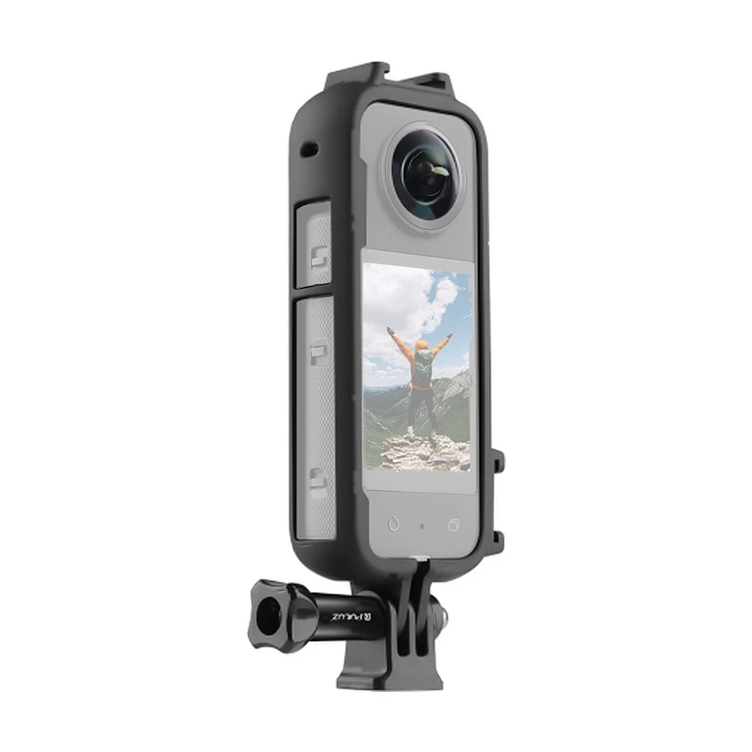 PULUZ Insta360 X3 Koruma Çerçevesi Cold Shoe Yuvalı