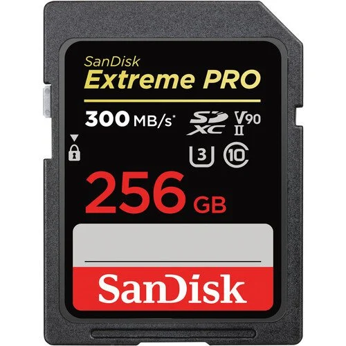 SanDisk 256GB Extreme PRO SD UHS-II Kart (V90) 