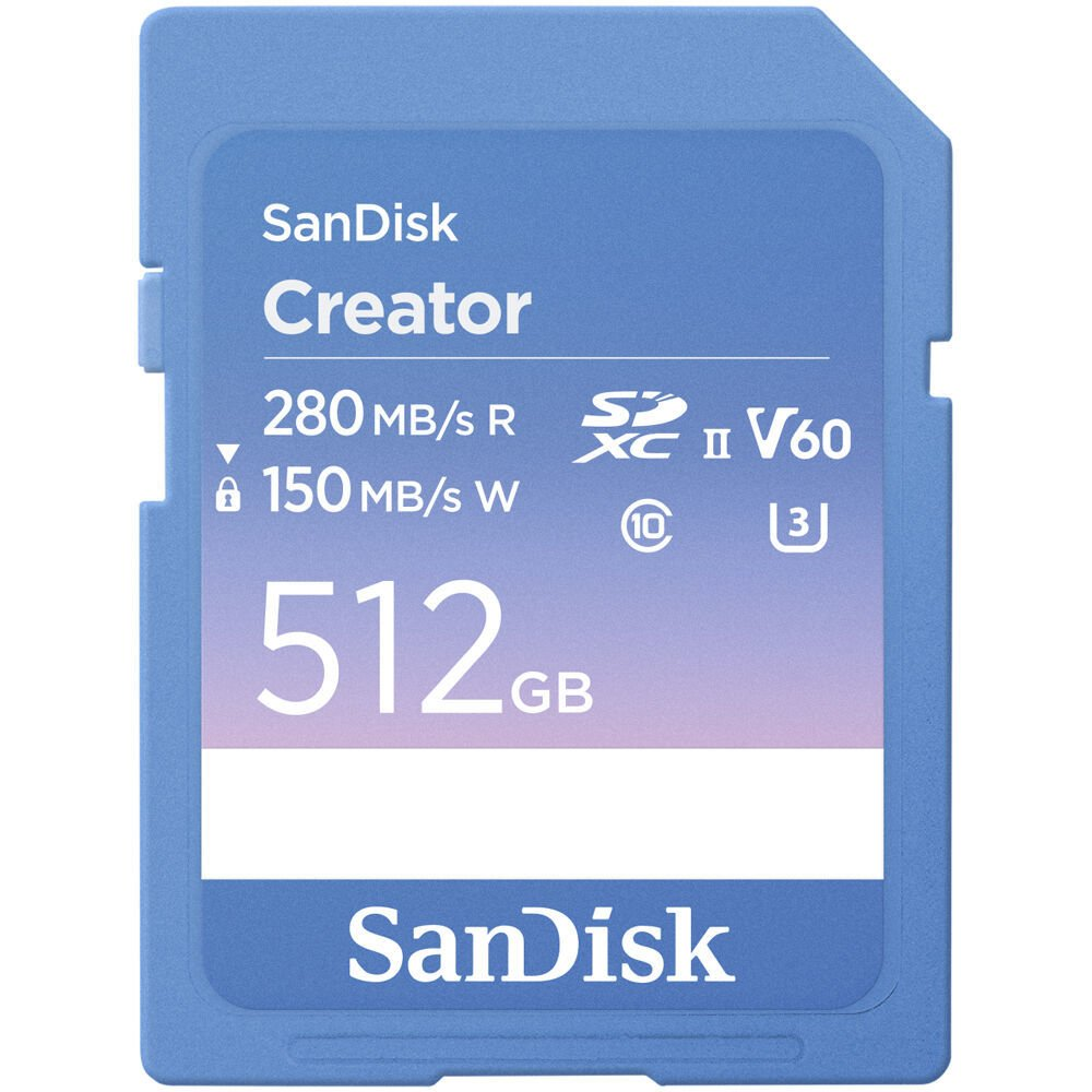 SanDisk 512GB Extreme PRO UHS-II SDXC 280MB/s V60 Hafıza Kartı