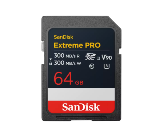 SanDisk 64GB Extreme PRO SD UHS-II Kart (V90) 