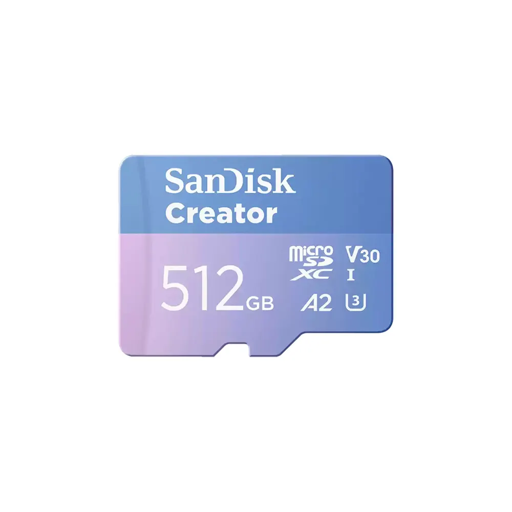 SanDisk Creator 512 GB (190 MB/s) UHS-I microSD Hafıza Kartı