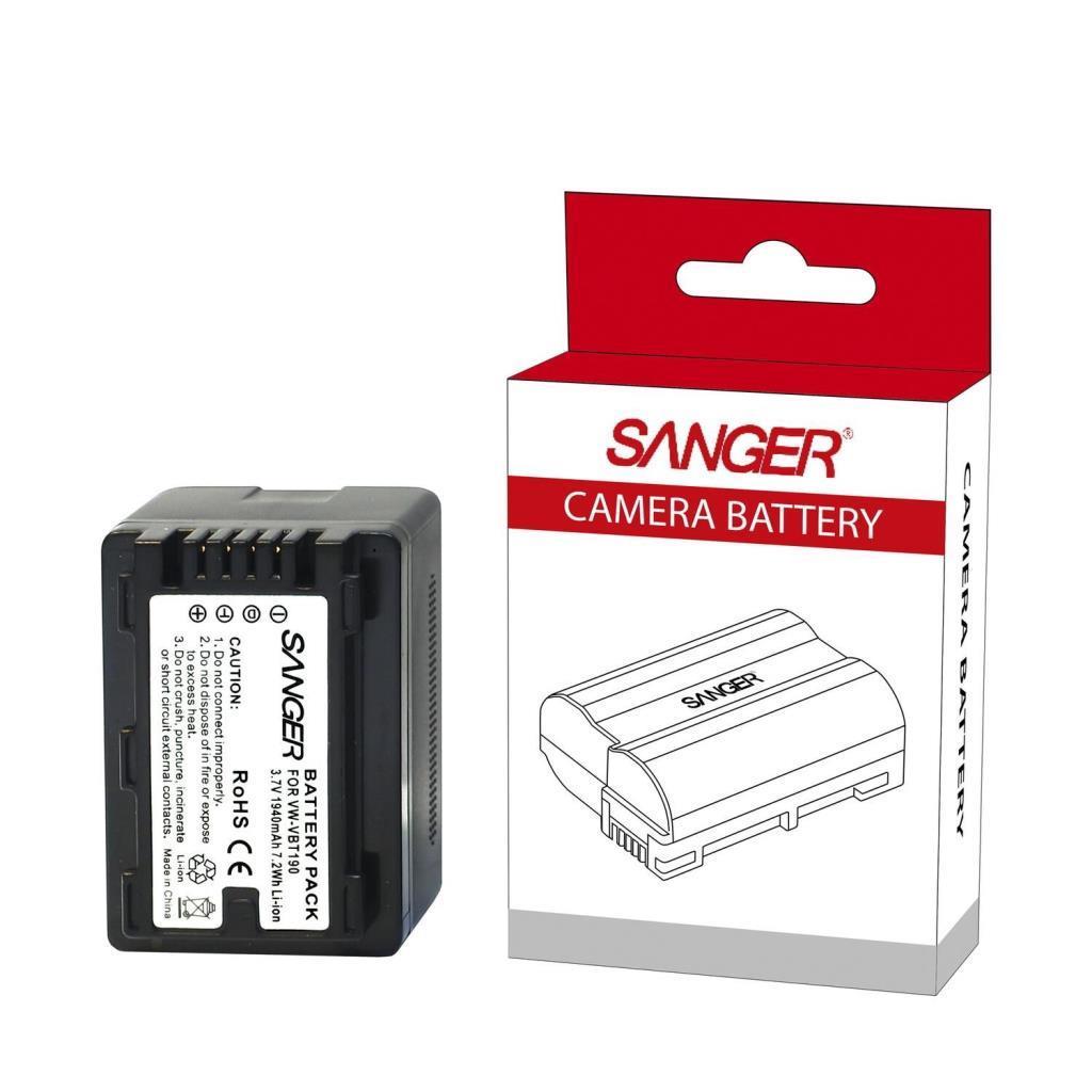 Sanger VW-VBT190 Panasonic Kamera Batarya(Yeni Nesil Çipli)