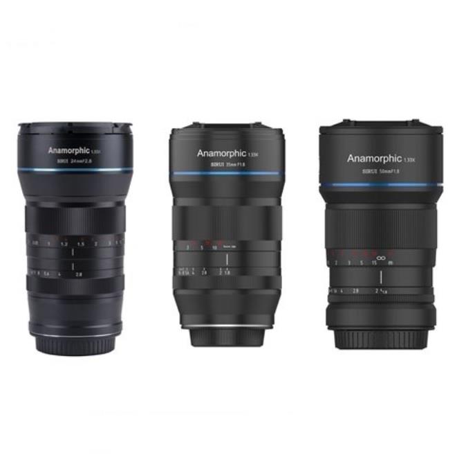 Sirui Anamorphic 24mm-35mm-50mm Lens Kit (MFT)