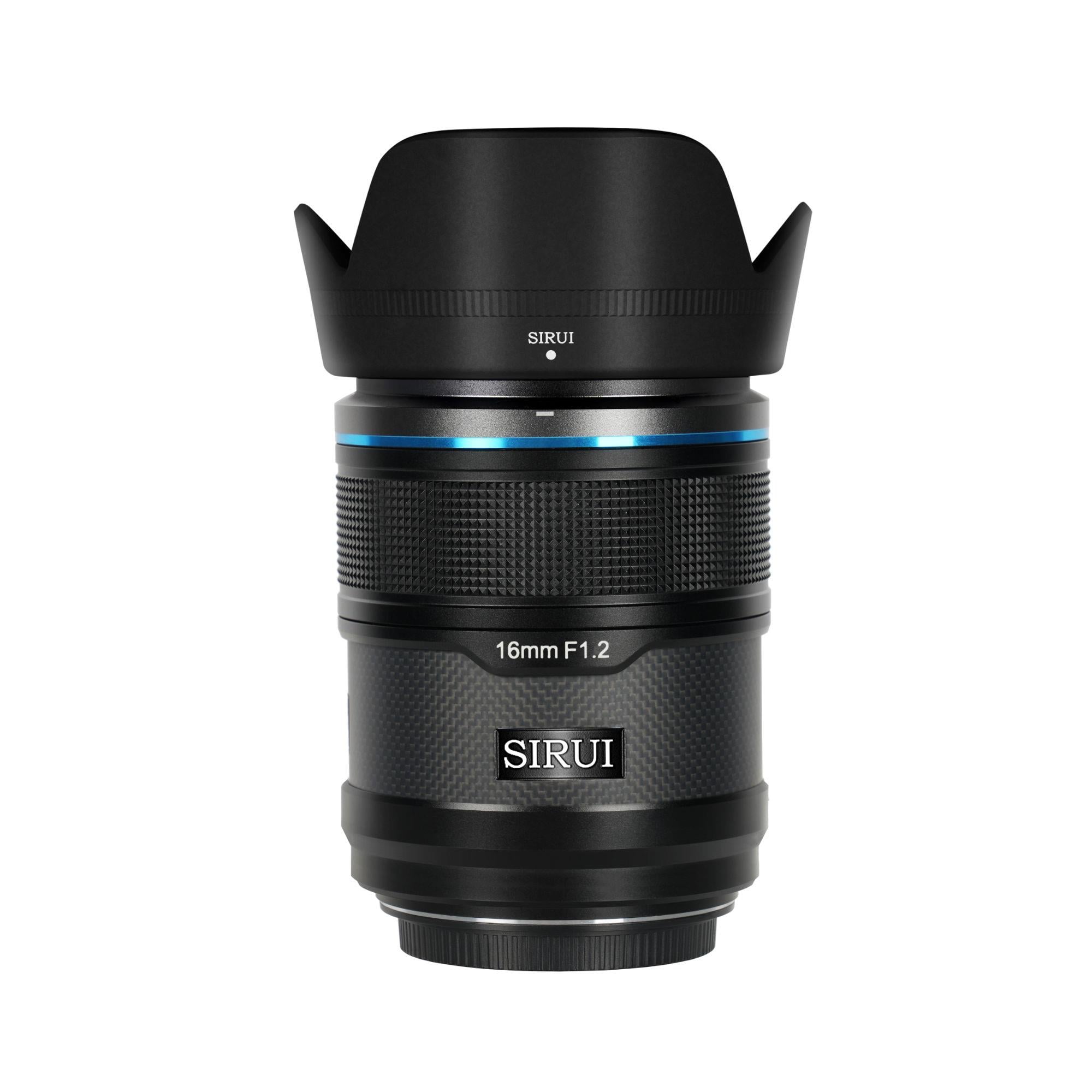 SIRUI Sniper 16mm f1.2 APSC Auto-Focus Lens for Fujifilm X mount – Black/Carbon
