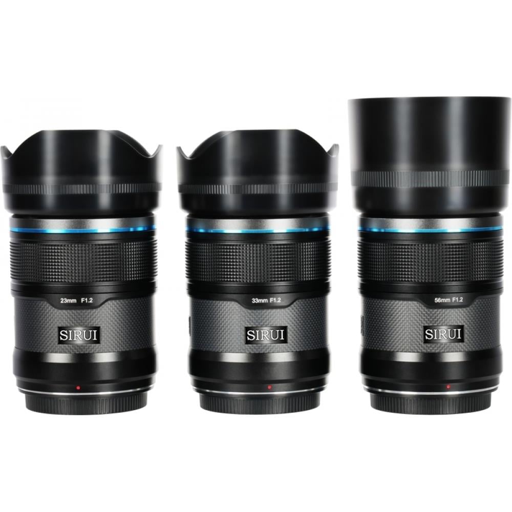 Sirui Sniper AS-3S-ZB 23/33/56mm F1.2 Z-Mount lens kiti siyah