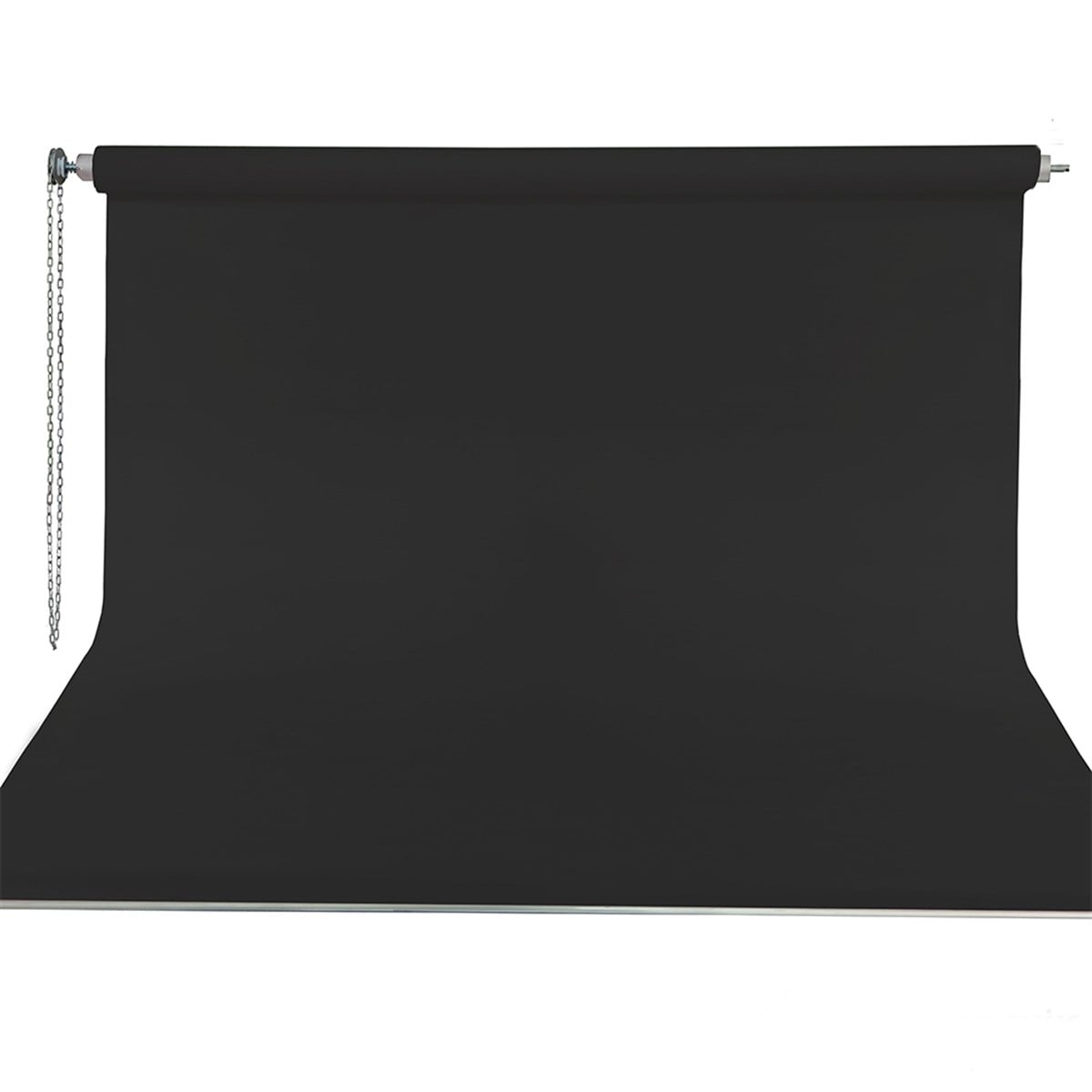 Stüdyo Teknik 270cm x 580cm Sonsuz Siyah Fon Perdesi Seti ( Boru Makara Zincir Dahil )