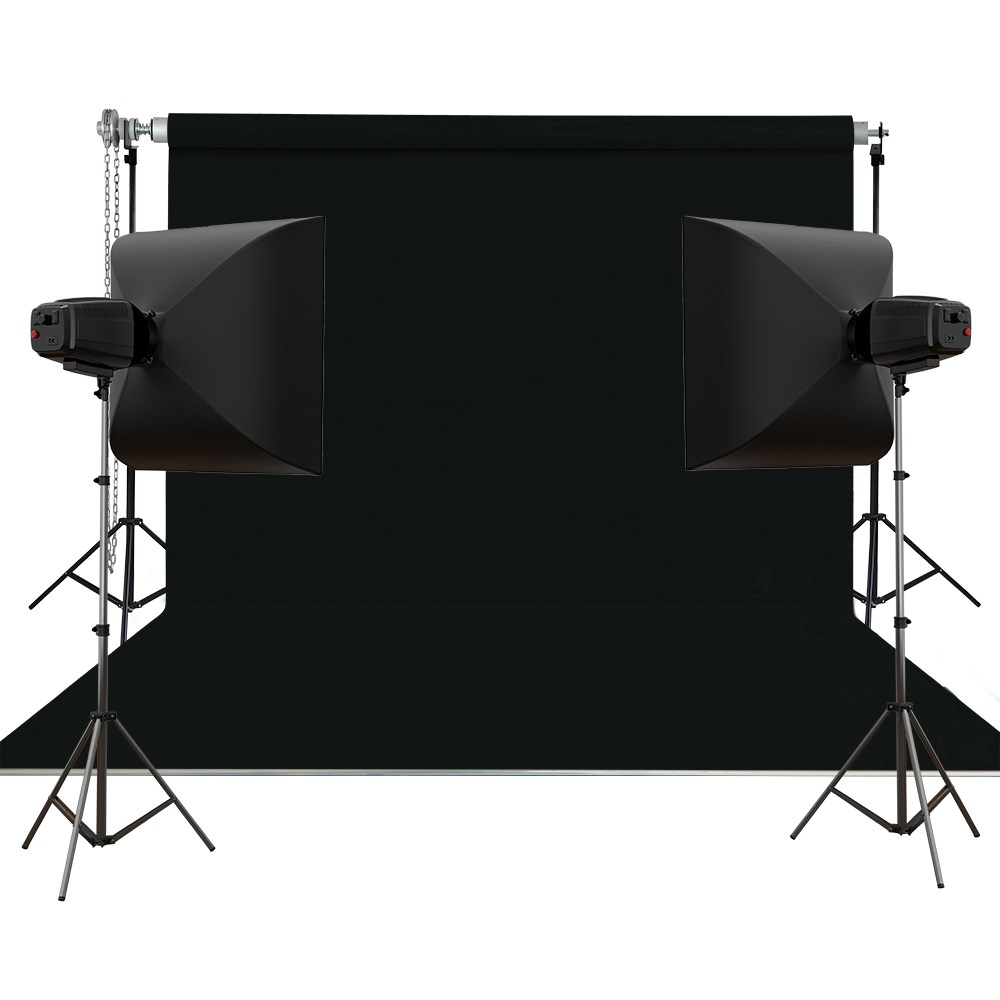 Stüdyo Teknik 270X580Cm Siyah Taşınabilir Kumaş Fon Perdesi