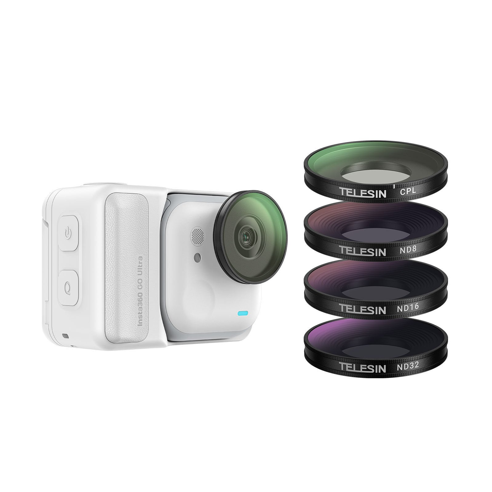 Telesin Insta360 Go Ultra ND Filtre Seti (CPL+ND8/16/32)