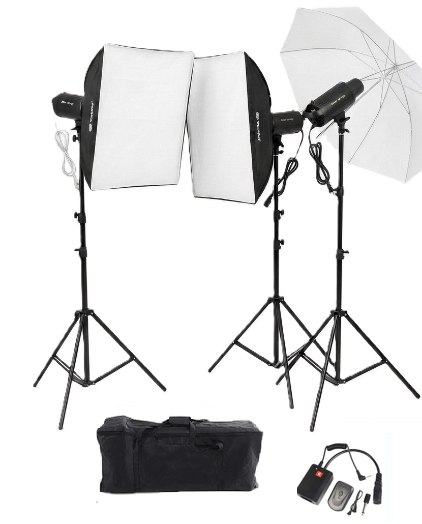 Tolifo AM600 W/S 3'lü Stüdyo Paraflaş Softbox Kit