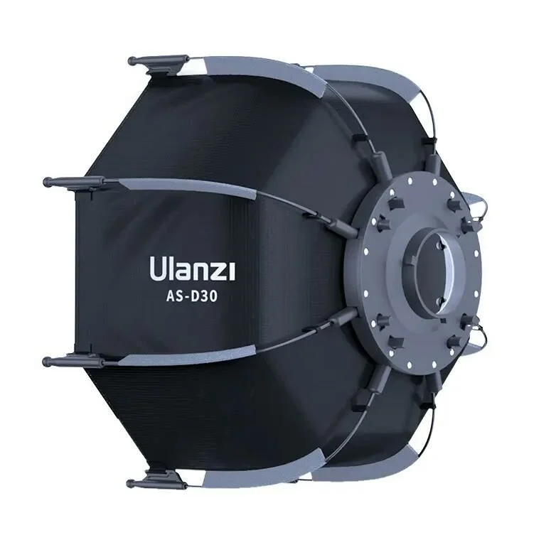 Ulanzi AS-D30 30cm Mini Bowens Montajlı ve Izgaralı Sekizgen Softbox