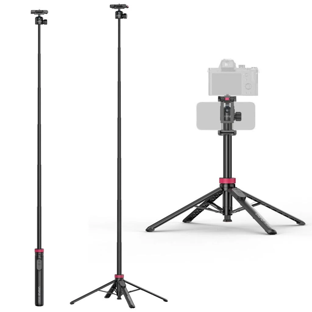 Ulanzi MT-44B 150cm 2 in 1 Otomatik Açılan 4 Ayaklı Selfie Monopod Tripod Siyah - S056