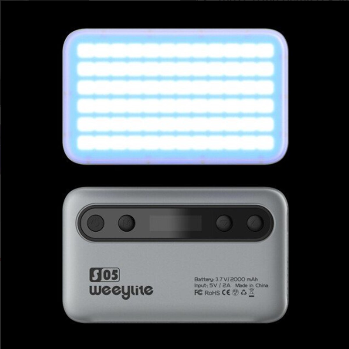 Viltrox Weeylite S05-G Compact RGB Led Dolgu Işığı (Gray)