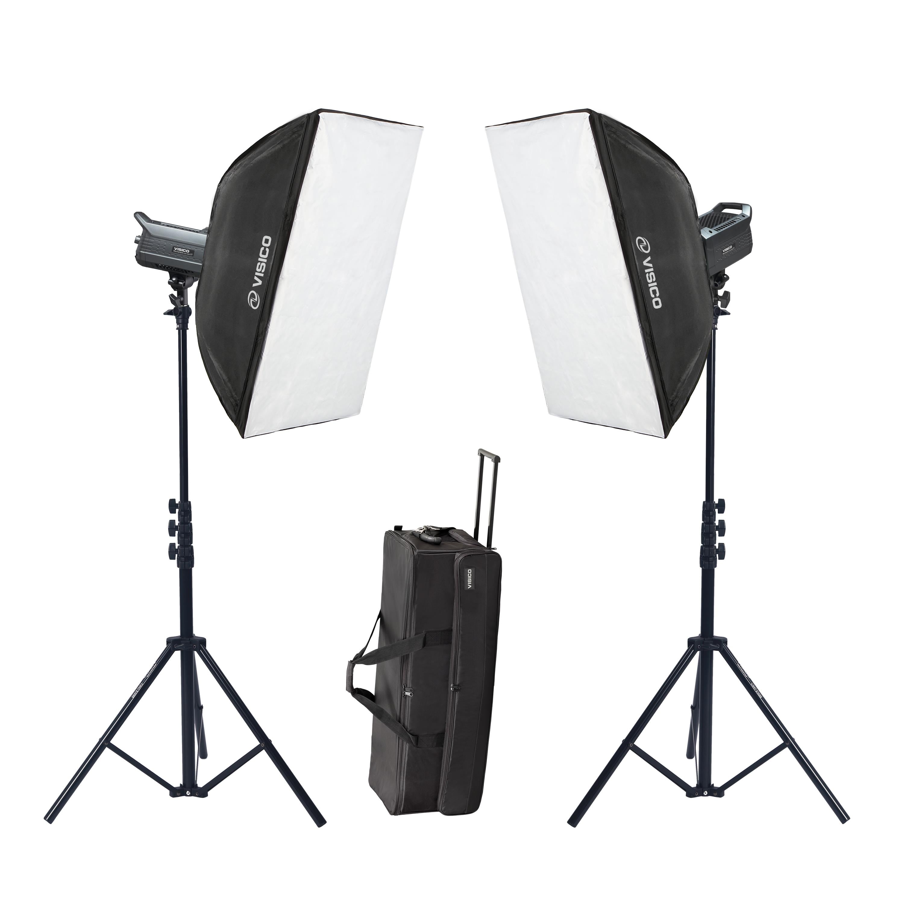 Visico Led-200ST 2'li Video Led Işık Seti (200W)