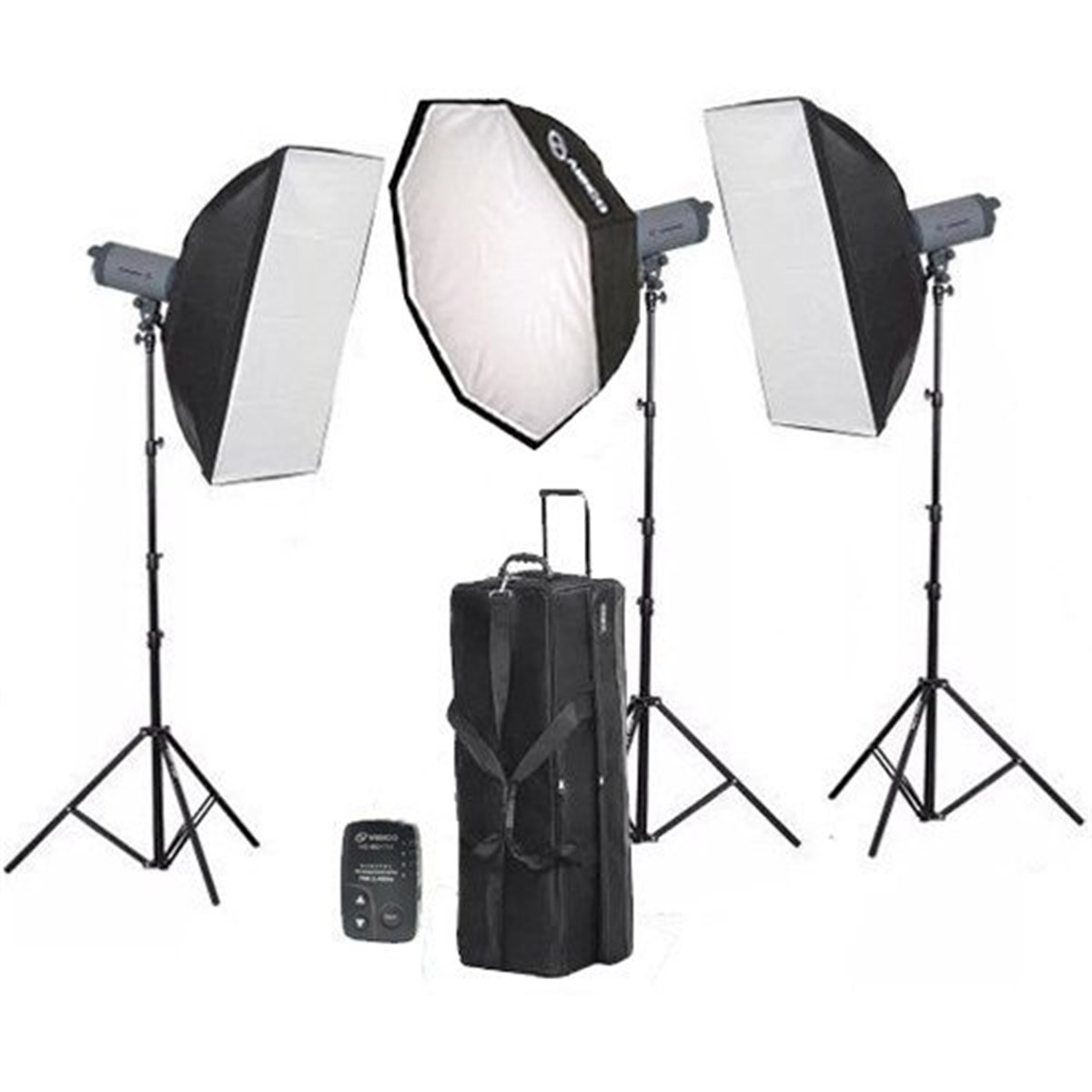 Visico VC-600HH 3'lü Paraflaş Kiti (Octabox)