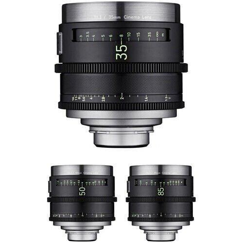 XEEN MEISTER 35, 50, 85mm T1.3 Cine 3'lü Set (Arri PL)