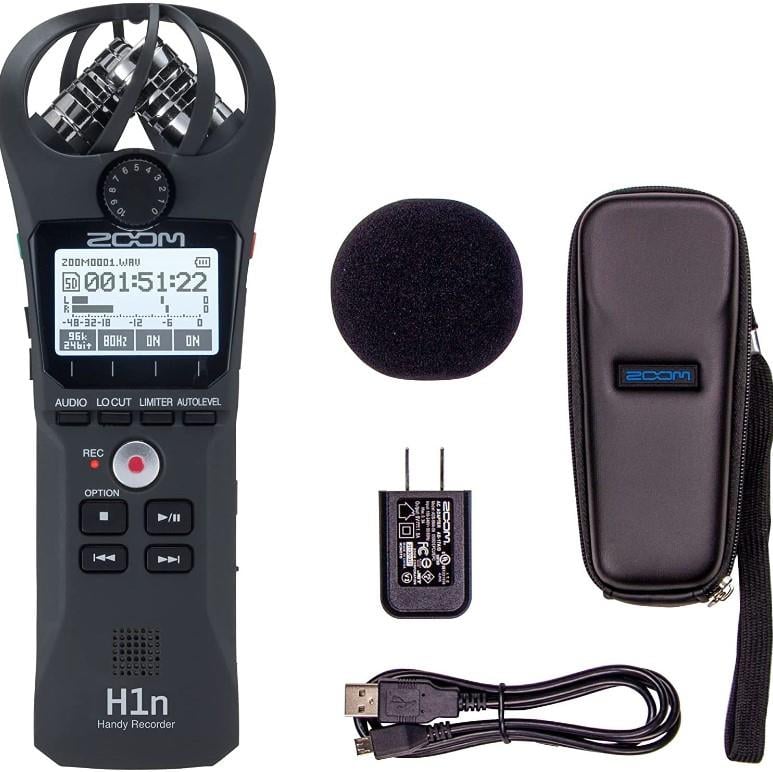Zoom H1n Digital Handy Recorder Value Pack (Siyah)