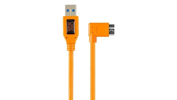 TetherPro USB 3.0 to USB 3.0 Micro-B 5-Pin Dik Açılı 50 cm Bağlantı Kablosu