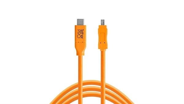 TetherPro USB-C to 2.0 Mini-B 8-Pin 4.6 m Bağlantı Kablosu