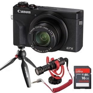 Canon PowerShot G7 X Mark III Vlog Set (Siyah)