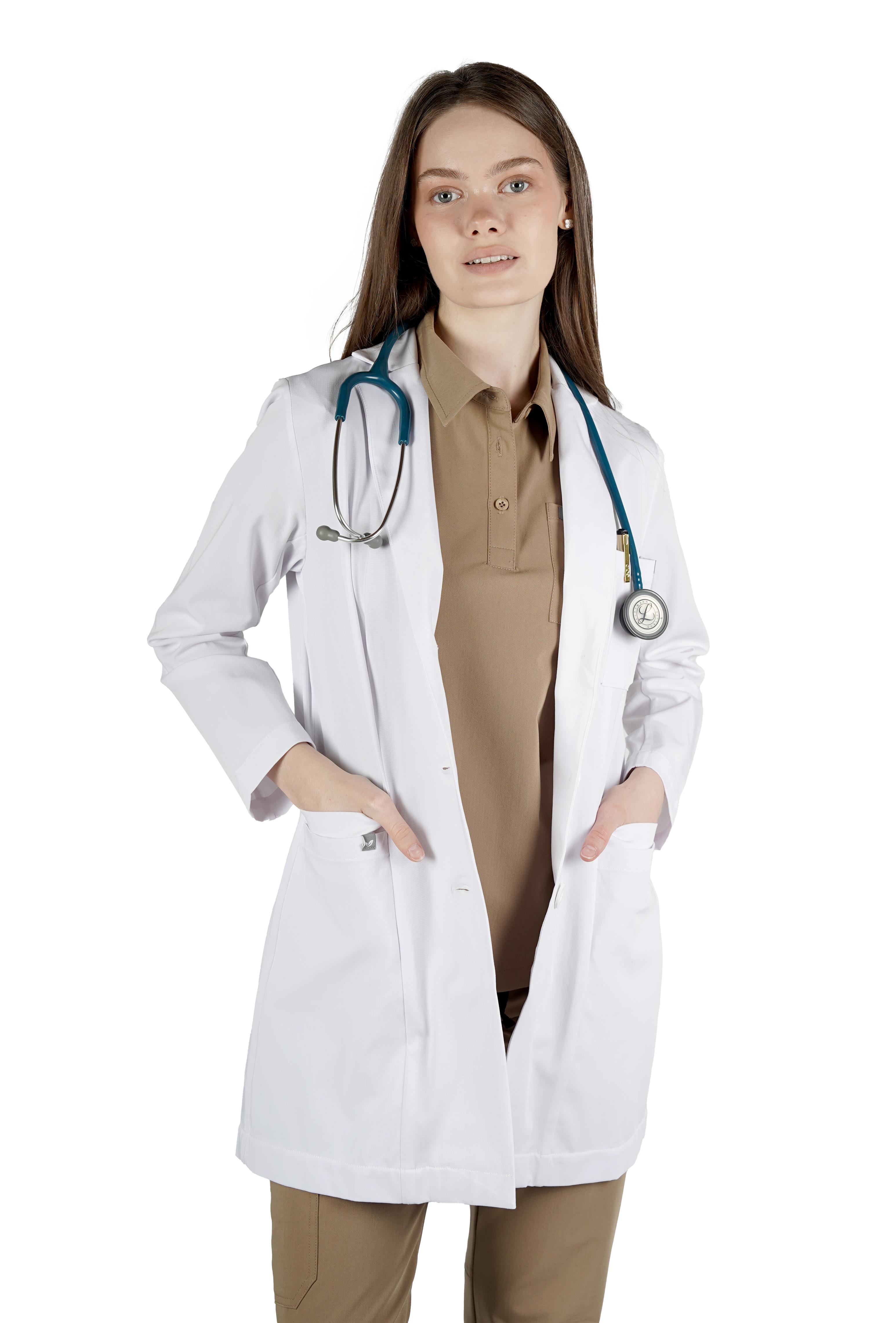 Beyaz Kadın Önlük - Medikal Giyim Uniform
