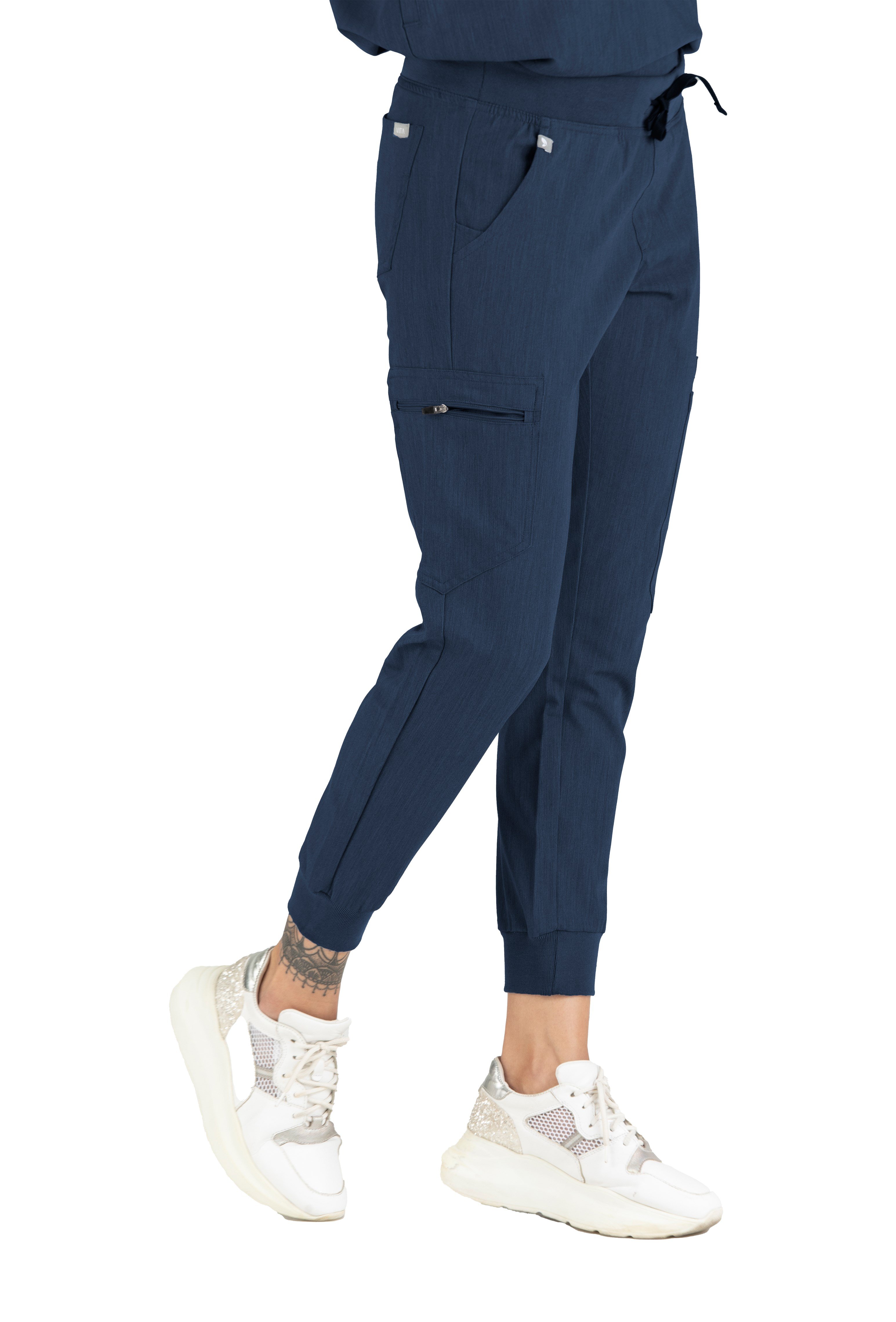 Jogger Vita İndigo  Alt Kadın Scrubs Cerrahi Forma - Medical Giyim Uniform