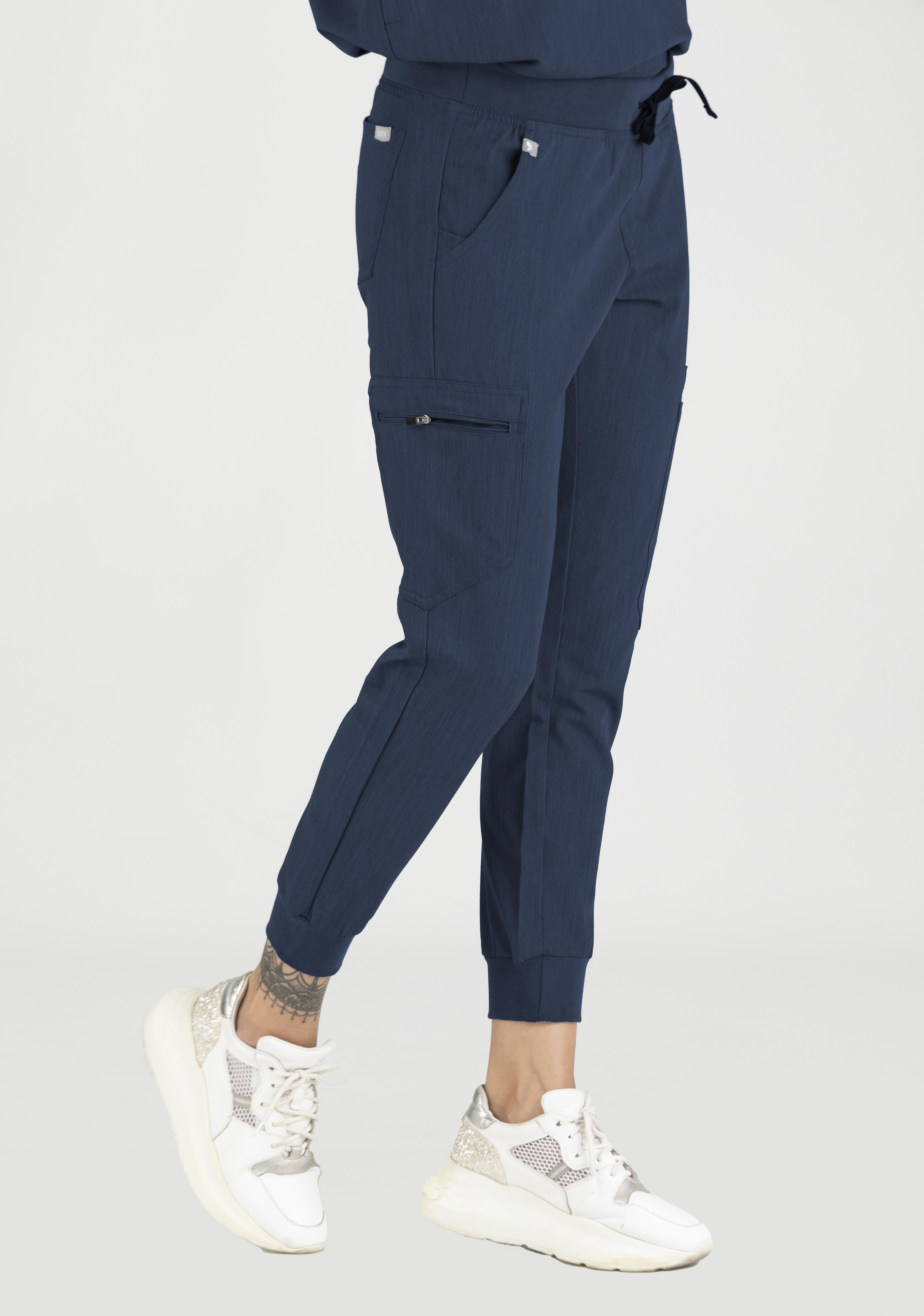 Jogger Vita İndigo  Alt Kadın Scrubs Cerrahi Forma - Medical Giyim Uniform