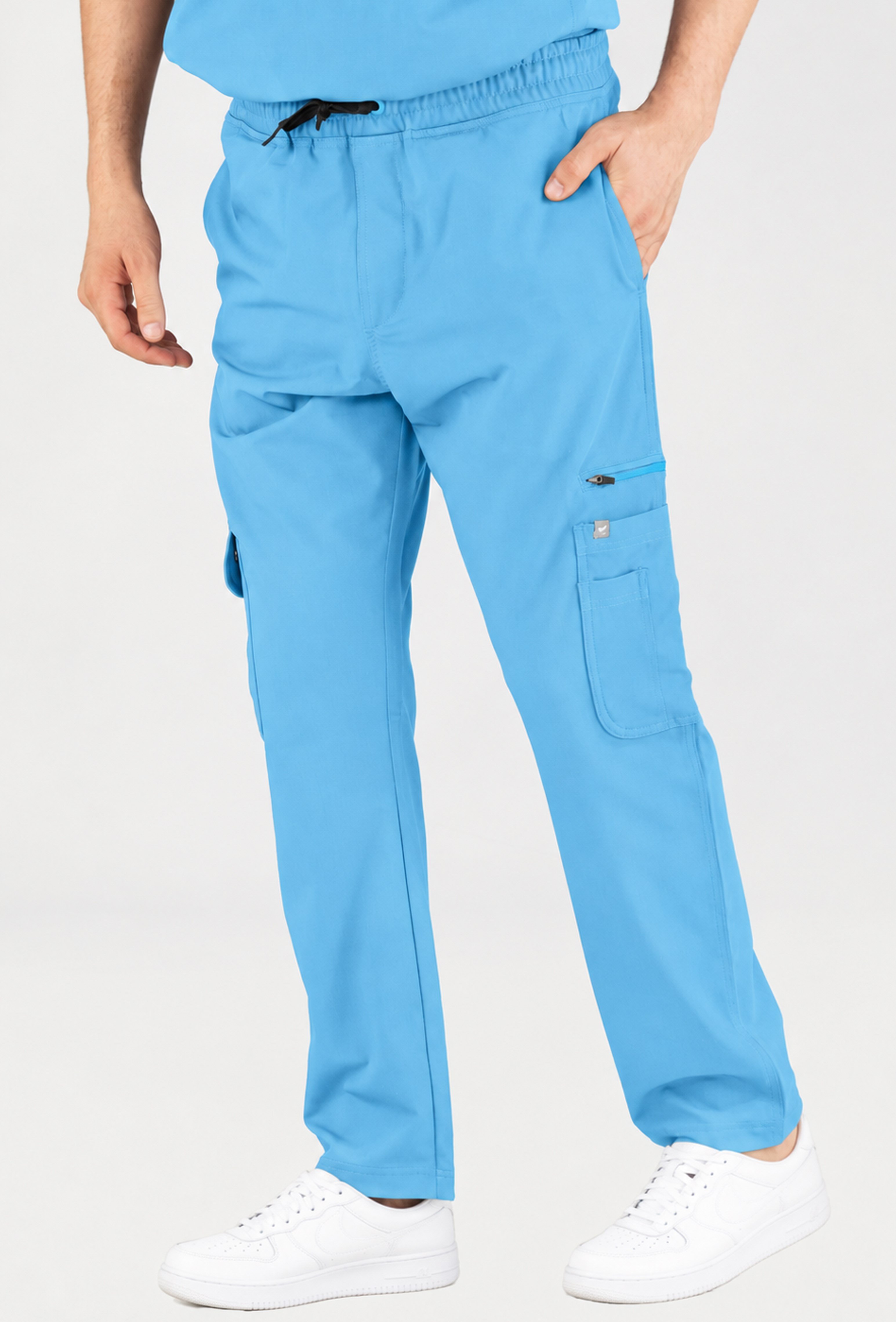 Tasca VITA Alaska Blue Alt Erkek Scrubs Cerrahi Forma - Medikal Giyim Uniform