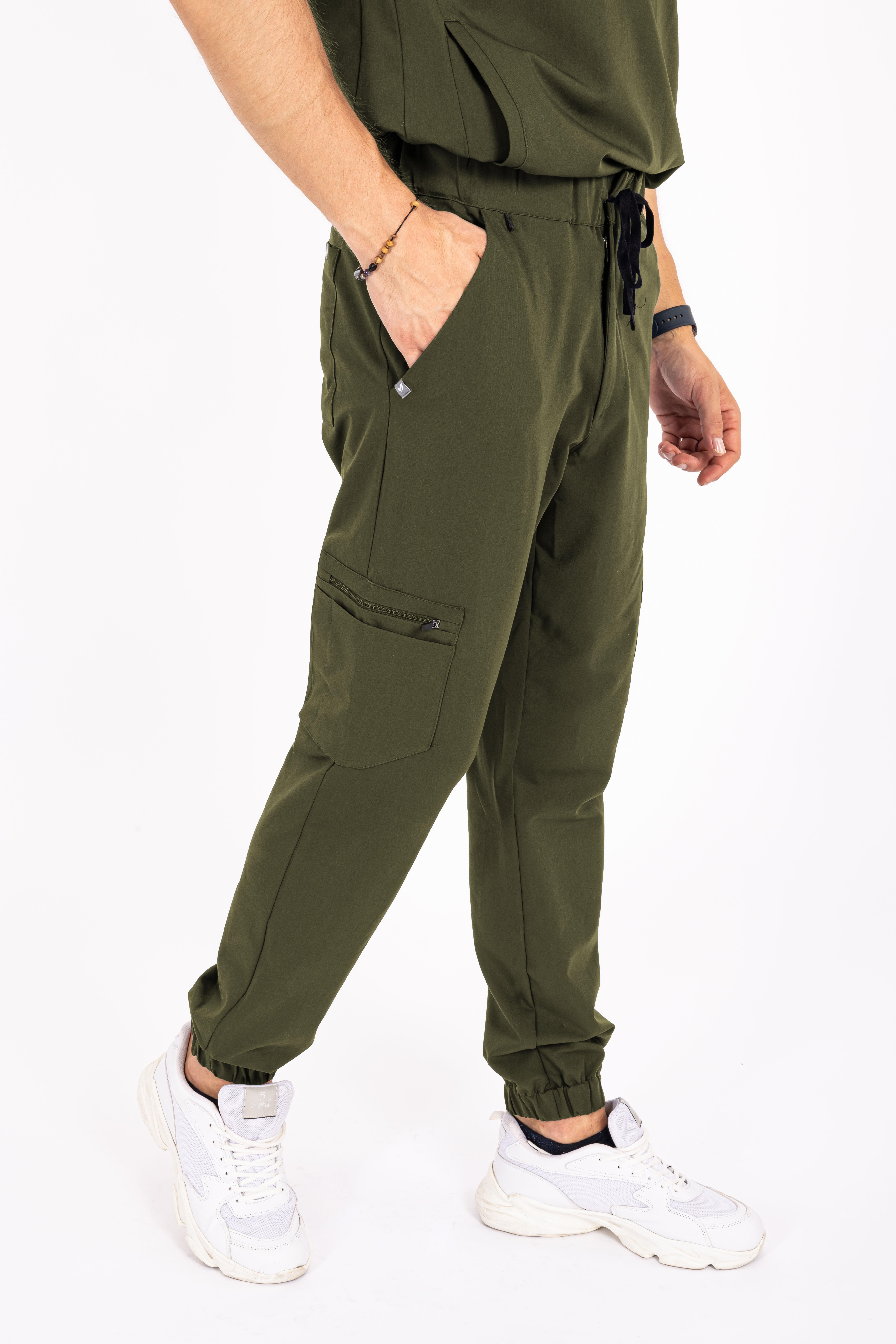 Jogger Piu Vita Haki Alt Erkek Scrubs Cerrahi Forma - Medikal Giyim Uniform