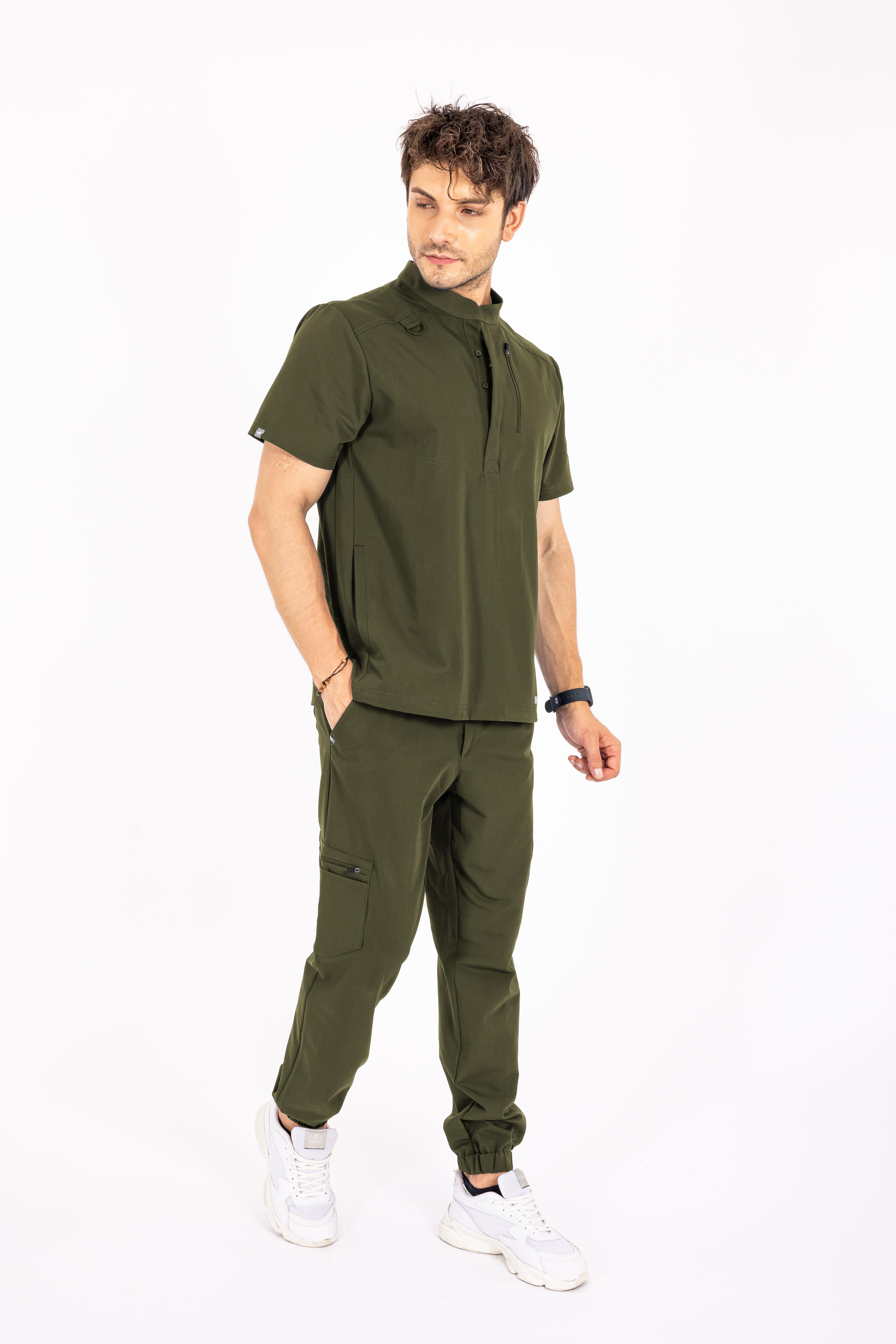 Jogger Piu Vita Haki Alt Erkek Scrubs Cerrahi Forma - Medikal Giyim Uniform