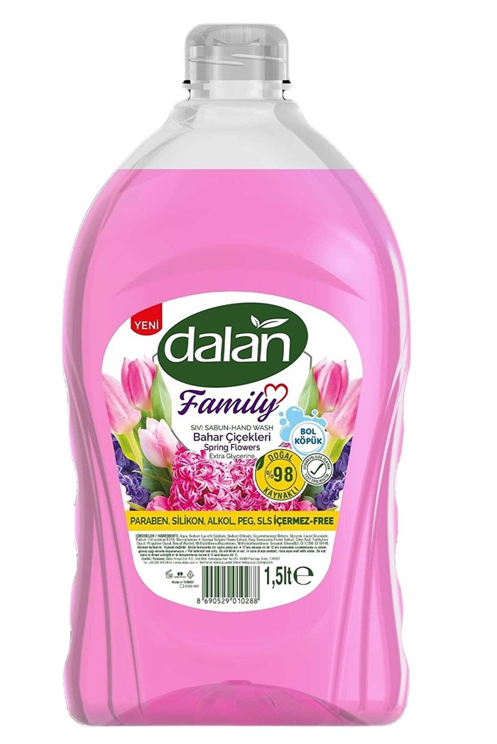 Dalan family sıvı sabun Bahar Çiçekleri 1,5lt | dolazexpress.com