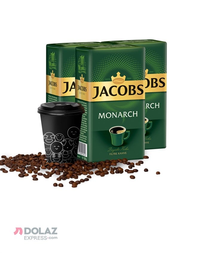 3 Adet Jacobs Monarch Filtre Kahve 500 Gr + Kahve Bardağı Hediye - Ücretsiz  Kargo | dolazexpress.com