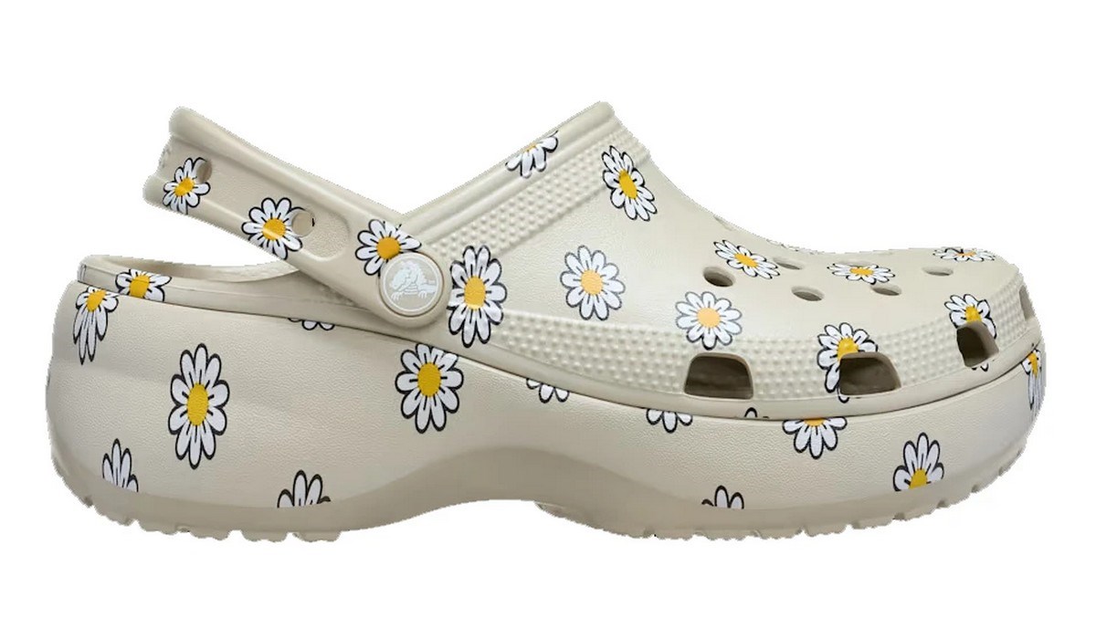Crocs 212668-1WY Classic Platform Floral Clog Kadın Sandalet
