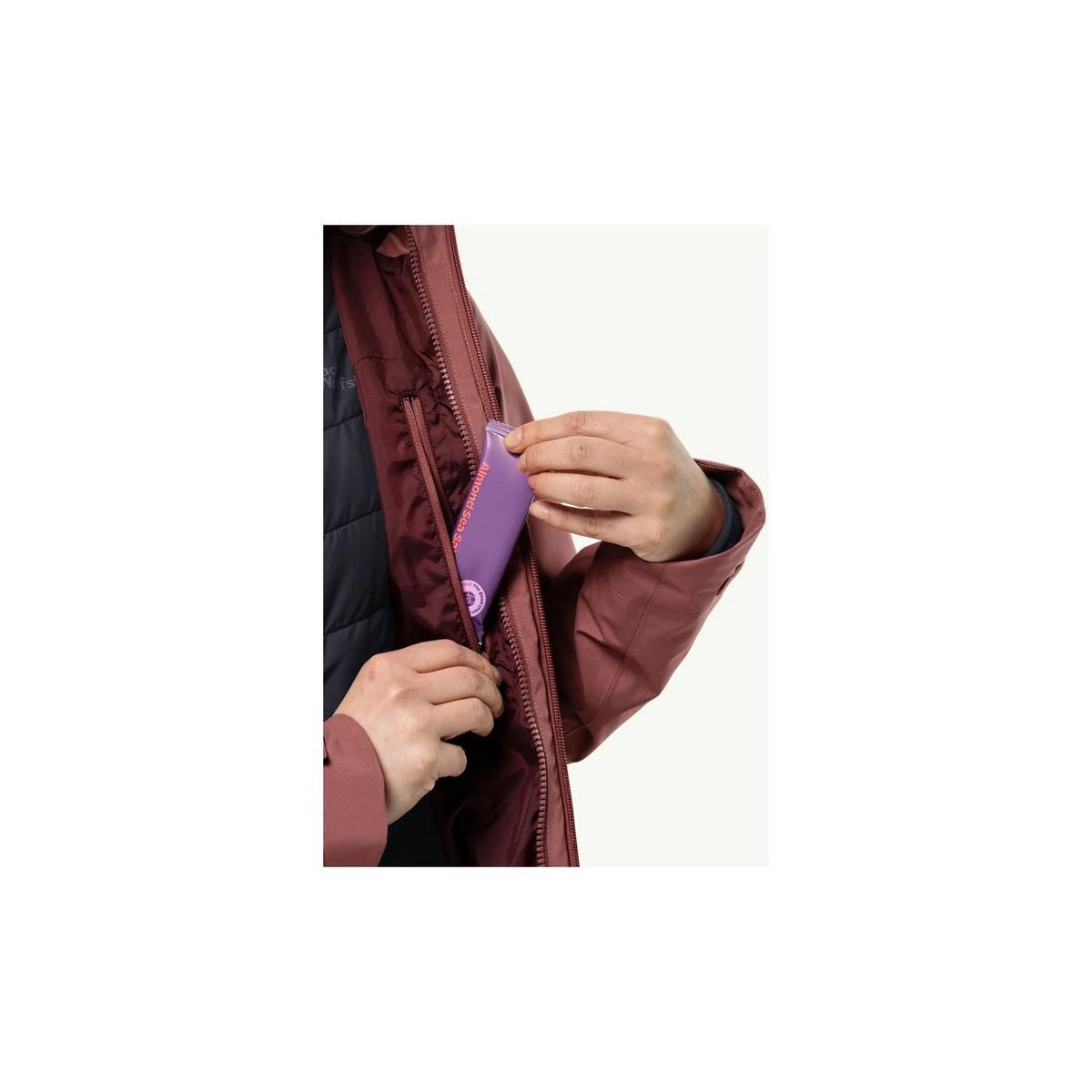 Jack Wolfskin 1115611-2191 Glaabach 3IN1 Jkt W Kadın Outdoor Mont