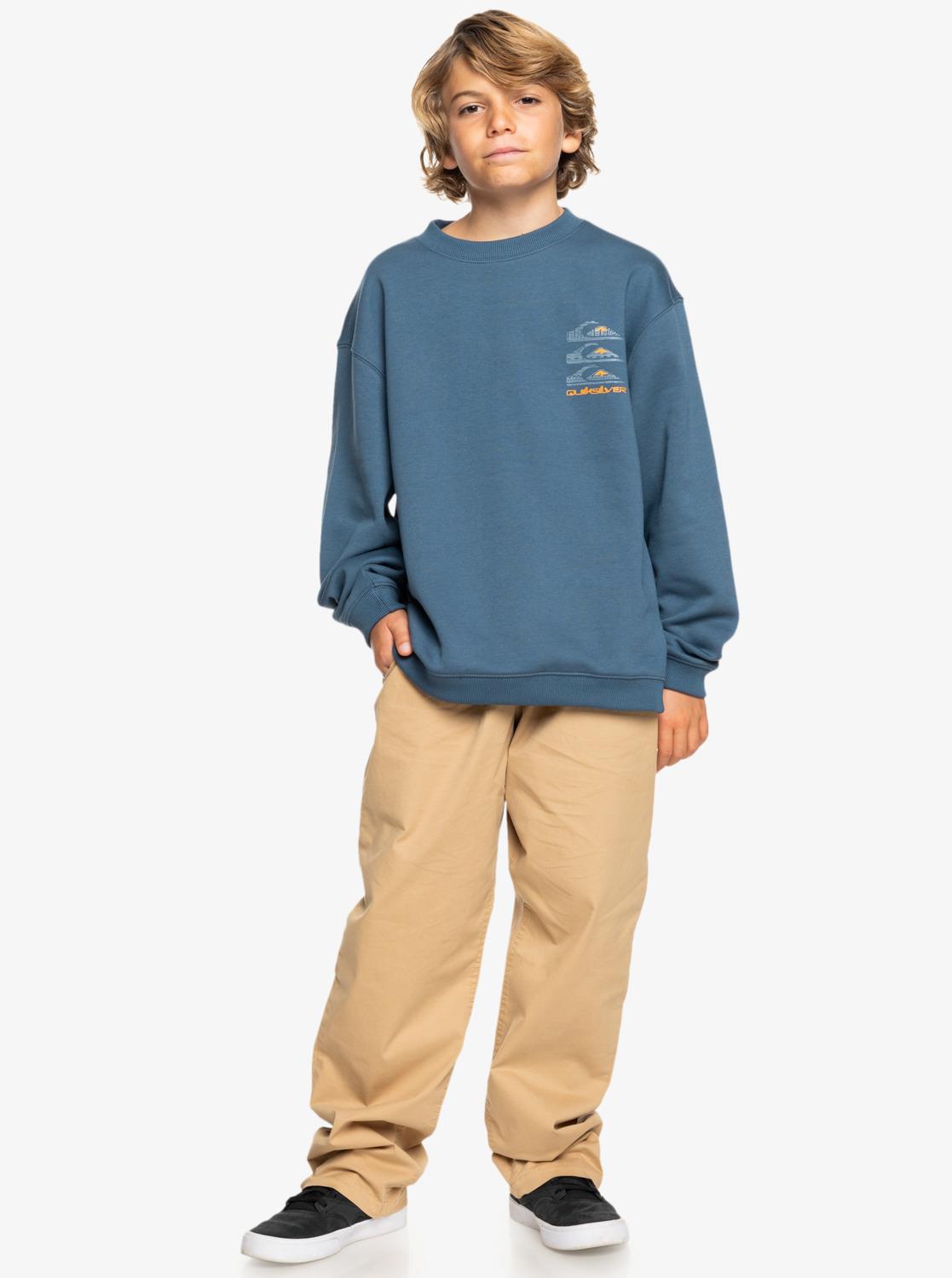 Quiksilver EQBFT03908-18314 Screen Crew Erkek Çocuk Sweatshirt