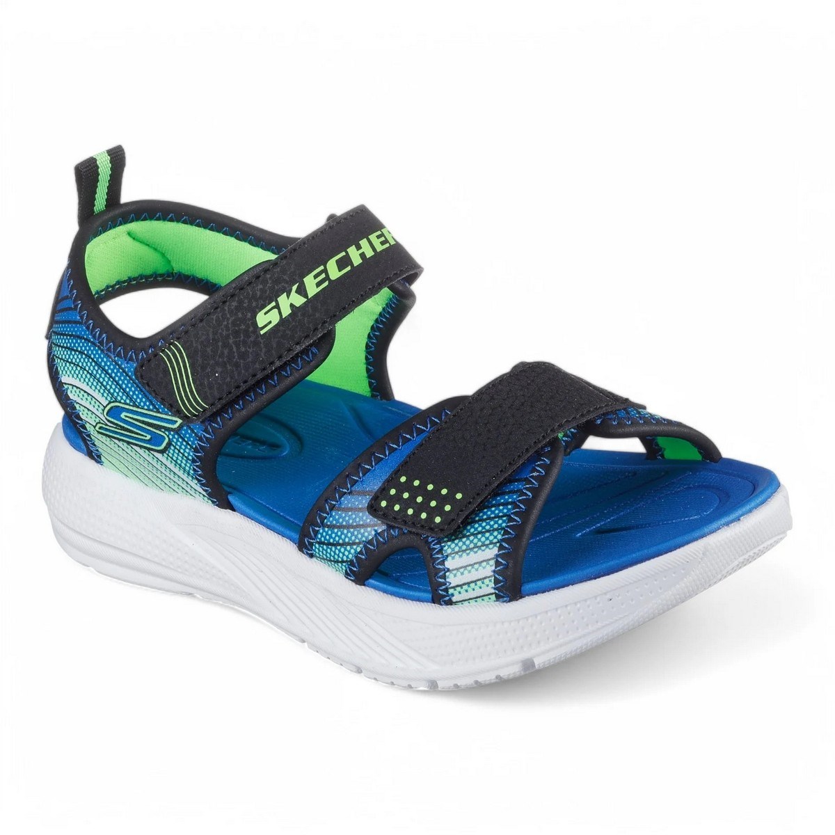 Skechers 407034L BKLM Microspec-Splash Erkek Çocuk Sandalet