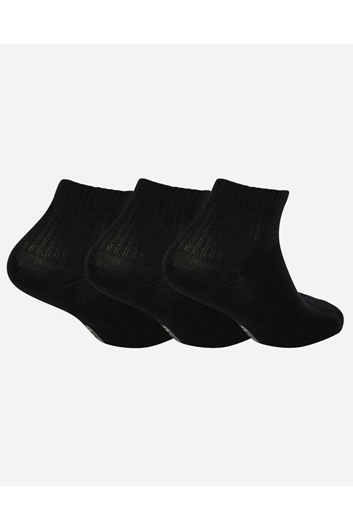 Skechers S192139-001 U SKX NoPad Mid Cut Socks 3 Pack Unisex Spor Çorap