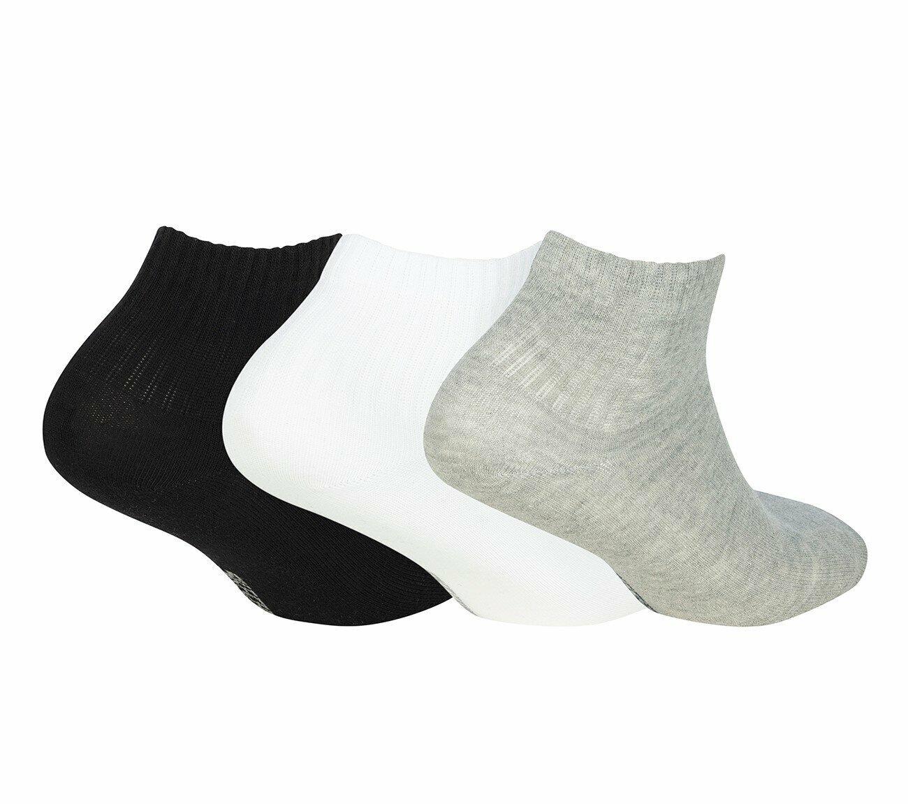 Skechers S192139-900 U Nopad Mid Cut 3 Pack Unisex Spor Çorap
