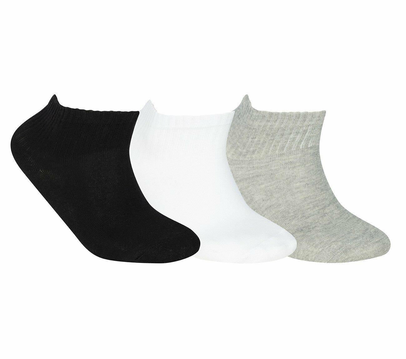 Skechers S192139-900 U Nopad Mid Cut 3 Pack Unisex Spor Çorap